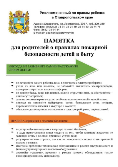 Безопасность детей в руках взрослых.